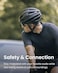 SHOKZ OpenRun Wireless Bone Conduction Headphones, Open-Ear Bluetooth Earphones with Mic, Waterproof Sports Headset with 8H Playtime for Running Workout(Black.