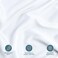 Bare Home Duvet Cover Oversized King Size - Premium 1800 Super Soft Duvet Covers Collection - Lightweight, Cooling Duvet Cover - Soft Breathable Bedding Duvet Cover (Oversized King, White.