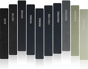 Honoson 20 Pieces Sanding Sticks Polishing Sticks Buffing Polishing Sticks for Plastic Models Assorted Metal and Wood Sanding Tools Accessory for Model Craft Professionals, Amateur and Beginner.