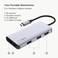 Belkin USB C Hub, 5 in 1 MultiPort Adapter Dock with 4K HDMI, 2 x USB A 3. 1, SD Card Slot and microSD for MacBook Pro, Air, iPad Pro, XPS and More, PVC002.