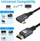كابل HDMI صغير ملفوف بزاوية قائمة من Twozoh إلى كابل HDMI، كابل HDMI صغير ملفوف بزاوية 90 درجة بطول ممتد من 30 سم إلى 150 سم - يدعم 3D/4K 1080p (5 أقدام).