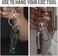 KeyUnity KA12BK Titanium Flat Key Rings 33/25/17. 5mm for Key Carabiner (There are many variants, the number of key rings depends on the main picture.