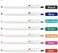 Sarasa Zebra R 0. 4mm 7 Colors Retractable Gel Pens, Rubber Grip, Made in Japan,Black, Blue, Sky blue, Green, Orange, Pink, Red.