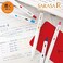 Sarasa Zebra R 0. 4mm 7 Colors Retractable Gel Pens, Rubber Grip, Made in Japan,Black, Blue, Sky blue, Green, Orange, Pink, Red.