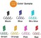 Sarasa Zebra R 0. 4mm 7 Colors Retractable Gel Pens, Rubber Grip, Made in Japan,Black, Blue, Sky blue, Green, Orange, Pink, Red.