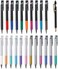 Pilot Japan FYSSHUO Pilot Japan Juice up 04 Retractable Gel Ink Pen 0. 4mm Ultra Fine Point 22 Colors Set (LJP200S4-10C, LJP120S4-6CP, LJP120S4-6CMWith Original Stylus Ballpoint Touch Pen.