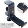 APPHOME 2Pack Upgrade Foldable Headphone Stand Under Desk PC Gaming Headset Hanger Holder Hook Clamp with Built in Cable Clip Organizer Space Save Mount Fold Upward Not in Use, Universal Fit, Black.