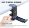 APPHOME 2Pack Upgrade Foldable Headphone Stand Under Desk PC Gaming Headset Hanger Holder Hook Clamp with Built in Cable Clip Organizer Space Save Mount Fold Upward Not in Use, Universal Fit, Black.