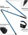 Rhino Valley Golf Alignment Sticks - Collapsible Golf Practice Rods for Aiming, Putting, Full Swing Trainer, Posture Corrector with Clear Tube Case, Golf Training Equipment.