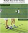 Rhino Valley Golf Alignment Sticks - Collapsible Golf Practice Rods for Aiming, Putting, Full Swing Trainer, Posture Corrector with Clear Tube Case, Golf Training Equipment.