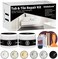 Globalcom Tub and Fiberglass Shower Repair Kit (Color Match, 3. 7oz Porcelain Repair Kit, Porcelain Sink and Acrylic Bathtub Repair Kit White for Cracks Chips Dents holes Almond/Biscuit/Bone.