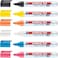 edding 95 glass marker - multi-coloured - 6 glass pens - round nib 1. 5-3 mm - washable window marker pen - for writing and marking on glass surfaces, windows, glassboards, whiteboards - dry-wipeable.