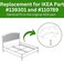 Spare Hardware Parts Replacement for IKEA Bed Frame Part 139301 (Mounting Plateand 110789 (Screws.