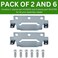 Spare Hardware Parts Replacement for IKEA Bed Frame Part 139301 (Mounting Plateand 110789 (Screws.