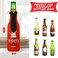 Perthlin Summer Beer Bottle Insulator Sleeve with Zipper Neoprene Insulated Jackets Keep Warm and Cold Beer Bottle Sleeves with Stitched Fabric Edges for Party(8 Piece,Artsy Style.