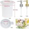 Anlan-angel Bottle Resin Mold with Pump,1 Set Pump Bottle Resin Mold6 Pack Dispenser Pump,Pump Bottle for Storage Soap Lotions Hand Sanitizer and Creams, Dispenser Pump Bottle for Kitchen, Bathroom Ho