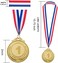IHPUKIDI 12 Pack Gold Award Medals Olympic Style Metal Winner Medals Gold Prizes for Sports, Competitions, Party, 2 Inches&hellip;.