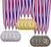 IHPUKIDI 12 Pack Gold Award Medals Olympic Style Metal Winner Medals Gold Prizes for Sports, Competitions, Party, 2 Inches&hellip;.
