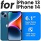 جراب Mkeke متوافق مع iPhone 13، جرابات حماية شفافة مقاومة للصدمات لهاتف iPhone 13 الذي تم إصداره في عام 2021.
