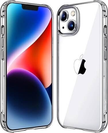 جراب Mkeke متوافق مع iPhone 13، جرابات حماية شفافة مقاومة للصدمات لهاتف iPhone 13 الذي تم إصداره في عام 2021.