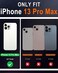 جراب SHIELDON لهاتف iPhone 13 Pro Max، جراب محفظة من الجلد الطبيعي المقاوم للصدمات [فتحات للبطاقات] [حجب RFID] [غطاء TPU] [مسند] غطاء مغناطيسي متوافق مع iPhone 13 Pro Max 6.7 بوصة 5G 2021، أسود