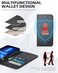 جراب SHIELDON لهاتف iPhone 13 Pro Max، جراب محفظة من الجلد الطبيعي المقاوم للصدمات [فتحات للبطاقات] [حجب RFID] [غطاء TPU] [مسند] غطاء مغناطيسي متوافق مع iPhone 13 Pro Max 6.7 بوصة 5G 2021، أسود