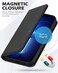 جراب SHIELDON لهاتف iPhone 13 Pro Max، جراب محفظة من الجلد الطبيعي المقاوم للصدمات [فتحات للبطاقات] [حجب RFID] [غطاء TPU] [مسند] غطاء مغناطيسي متوافق مع iPhone 13 Pro Max 6.7 بوصة 5G 2021، أسود