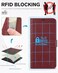 TUCCH Case for iPhone 13 Wallet Case, [RFID Blocking] [Card Slot] Stand with [Shockproof TPU Interior Case] PU Leather Magnetic Protective Flip Cover Compatible with iPhone 13 6. 1-inch 2021, Dark Red