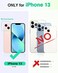 TUCCH Case for iPhone 13 Wallet Case 6. 1-inch, [RFID Blocking] [Card Slot] TPU Interior Protective Case, Magnetic Folio Shockproof PU Leather Stand Flip Cover Compatible with iPhone 13 2021, Dark Blu