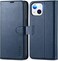 TUCCH Case for iPhone 13 Wallet Case 6. 1-inch, [RFID Blocking] [Card Slot] TPU Interior Protective Case, Magnetic Folio Shockproof PU Leather Stand Flip Cover Compatible with iPhone 13 2021, Dark Blu