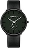 FIZILI Mens Watches Ultra-Thin Minimalist Waterproof-Fashion Wrist Watch for Men Unisex Dress with Leather Band.