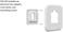 Honeywell Home Large Cover PlateElectrical Box Adaptor for T-Series Thermostats (THP2400A1080, White.
