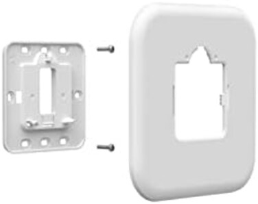 Honeywell Home Large Cover PlateElectrical Box Adaptor for T-Series Thermostats (THP2400A1080, White.