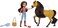 Mattel Spirit Lucky DollHorse - Doll with 7 Movable JointsHorse with Soft ManeTail - Includes TreatsBrush - 7" Doll, 8" Horse - Gift for Kids 3.