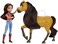 Mattel Spirit Lucky DollHorse - Doll with 7 Movable JointsHorse with Soft ManeTail - Includes TreatsBrush - 7" Doll, 8" Horse - Gift for Kids 3.