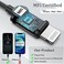 Guguearth MFi Certified Magnetic Hi-Fi Stereo In-Ear Headphones, Compatible with iPhone 14 13 13Pro 12 11X XR (Nero.