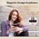 Guguearth MFi Certified Magnetic Hi-Fi Stereo In-Ear Headphones, Compatible with iPhone 14 13 13Pro 12 11X XR (Nero.