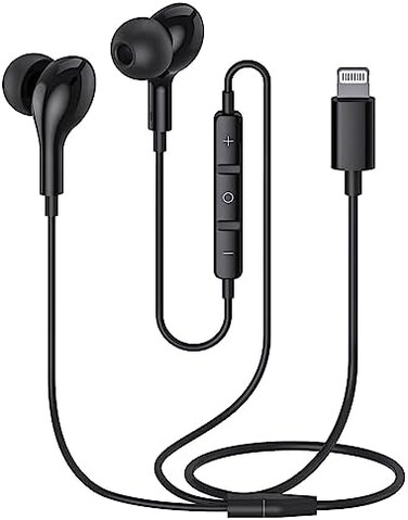 Guguearth MFi Certified Magnetic Hi-Fi Stereo In-Ear Headphones, Compatible with iPhone 14 13 13Pro 12 11X XR (Nero.