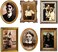 BBTO Halloween Decorations 3D Changing Face Horror Pictures Moving Portrait Haunted Pictures Gothic Mansion Portraits Tabletop Picture Frame Scary Wall Decoration for Halloween Party House (Chic,6 PCS