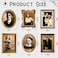 BBTO Halloween Decorations 3D Changing Face Horror Pictures Moving Portrait Haunted Pictures Gothic Mansion Portraits Tabletop Picture Frame Scary Wall Decoration for Halloween Party House (Chic,6 PCS