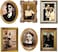 BBTO Halloween Decorations 3D Changing Face Horror Pictures Moving Portrait Haunted Pictures Gothic Mansion Portraits Tabletop Picture Frame Scary Wall Decoration for Halloween Party House (Chic,6 PCS