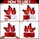 Sumind 9 Pcs Ladybug Party Decoration Supplies, Various Cute Ladybug Centerpiece Table Decorations for Baby Shower Birthday Cake, Creative Honeycomb Paper Fancy Ball Table Topper 3D Party Decor Supply