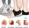 JUMPOW Heel Protectors, Gel Heel Cups, Heel Cushion Support for Plantar Fasciitis, Heel Pain, Achilles Tendinitis, Dry Cracked Heels, Heel Pads for MenWomen, L.