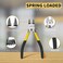 BOOSDEN 6. 5" Wire Cutters, 2 Pack, Wire Flush Cutters,Precision Side Cutter,Spring Loaded Cutting Pliers,Small Wire Cutters,Dikes Wire Cutters for Artificial Flowers and Crafting.