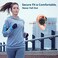 itayak Behind The Head Headphones, Bluetooth 5. 0 Neckband Around Head Headphones Lightweight Small Foldable Wireless Sports Sweatproof Headset with Microphone, TF Card SlotCarrying Case (Black.