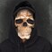 CosTribe Creepy Halloween Full Head Skull Mask with Moving Jaw Scary Latex Helmet with Movable Mouth for Cosplay Party Props.