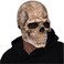 CosTribe Creepy Halloween Full Head Skull Mask with Moving Jaw Scary Latex Helmet with Movable Mouth for Cosplay Party Props.