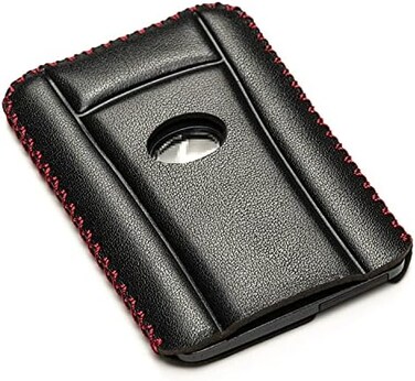 Vitodeco Leather Keyless SMARTACCESS Key Card Case Compatible with Lexus LX570, Lexus LS460, Lexus ES, Lexus LX600 2016-2025 (Card, Black/Red.