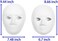 CALPALMY 14 Pack 2 Sizes Paper Mache Masks - Create Artistic Craft Projects from Wall Decorations to Theater and Halloween Costumes; Party, Masquerade Parties and Classroom Art White.