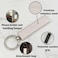 KeySmart BagHang Plus - 2-in-1 Purse Hook for TablePhone Stand - Bag Holder and Hanger for Table Tops - Keychain Purse Hanger for Desk - Easy to Clip and Strong Grip Carabiner - Stainless Steel.